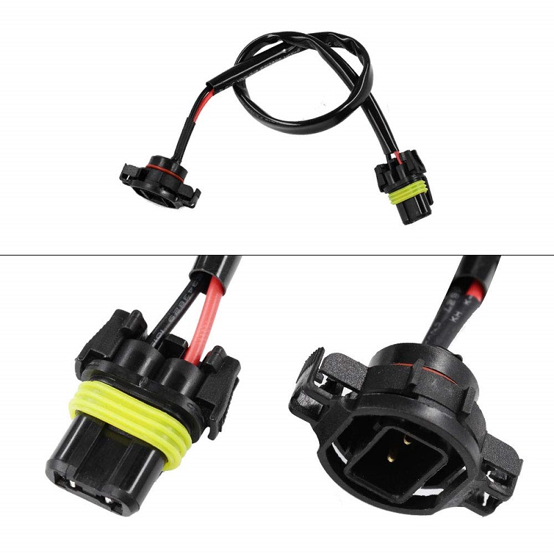 H16 To 9006 HB4 9005 HB3 Globe Bulb Socket Connectors Harness - Image 3